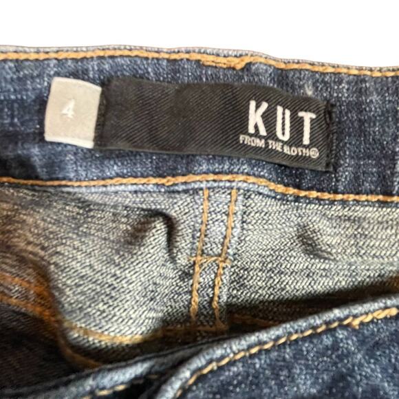 KUT from the Kloth Catherine Boyfriend Denim Blue Jeans Women's Size 4 Relaxed - Picture 6 of 10